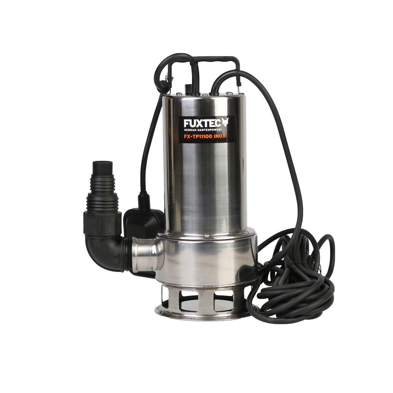 B-Ware FUXTEC Tauchpumpe - Schmutzwasserpumpe FX-TP11000 INOX (Edelstahl) - 1100 Watt